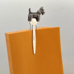 Scottie Dog Bookmark With Moving Articulated Detail Finished In 925 English Hallmarked Sterling Silver