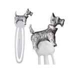Scottie Dog Bookmark With Moving Articulated Detail Finished In 925 English Hallmarked Sterling Silver