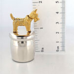 Tooth Fairy Box With Gold Plated Moving Scottie Dog Finished In 925 English Hallmarked Sterling Silver 2 Tooth Fairy Box With Gold Plated Moving Scottie Dog Finished In 925 English Hallmarked Sterling Silver