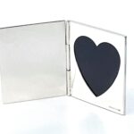 Single Heart Folding Travel Photo Frame Finished In 925 English Hallmarked Sterling Silver 9 Single Heart Folding Travel Photo Frame Finished In 925 English Hallmarked Sterling Silver