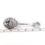 Spinning Baby Rattle Victorian Style finished in 925 English Hallmarked Sterling Silver 2 Spinning Baby Rattle Victorian Style finished in 925 English Hallmarked Sterling Silver