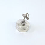 Stork and Baby on Round Pill Box, finished in 925 English Hallmarked Sterling Silver 6 Stork and Baby on Round Pill Box, finished in 925 English Hallmarked Sterling Silver