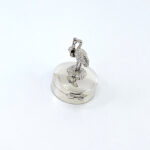 Stork and Baby on Round Pill Box, finished in 925 English Hallmarked Sterling Silver 7 Stork and Baby on Round Pill Box, finished in 925 English Hallmarked Sterling Silver