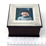 Teddy Bear Motif Photo Frame Keepsake Box with Mahogany Finish finished in 925 English Hallmarked Sterling Silver 2 Teddy Bear Motif Photo Frame Keepsake Box with Mahogany Finish finished in 925 English Hallmarked Sterling Silver