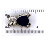 Teddy Bear Pin Cushion Victorian Style finished in 925 English Hallmarked Sterling Silver 2 Teddy Bear Pin Cushion Victorian Style finished in 925 English Hallmarked Sterling Silver