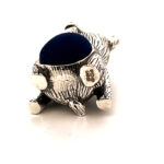 Teddy Bear Pin Cushion Victorian Style finished in 925 English Hallmarked Sterling Silver 6 Teddy Bear Pin Cushion Victorian Style finished in 925 English Hallmarked Sterling Silver