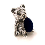 Teddy Bear Pin Cushion Victorian Style finished in 925 English Hallmarked Sterling Silver 8 Teddy Bear Pin Cushion Victorian Style finished in 925 English Hallmarked Sterling Silver