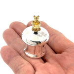 Tooth Fairy Box With Gold Plated Teddy Bear Finished In 925 English Hallmarked Sterling Silver 3 Tooth Fairy Box With Gold Plated Teddy Bear Finished In 925 English Hallmarked Sterling Silver