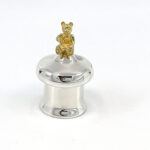 Tooth Fairy Box With Gold Plated Teddy Bear Finished In 925 English Hallmarked Sterling Silver 10 Tooth Fairy Box With Gold Plated Teddy Bear Finished In 925 English Hallmarked Sterling Silver