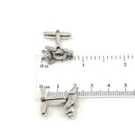 Teddy Bear Torpedo Cufflinks With Moving Arms And Legs In 925 English Hallmarked Sterling Silver