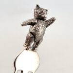 Teddy Bookmark Victorian Style With Moving Articulated Teddy Bear Finished In 925 English Hallmarked Sterling Silver