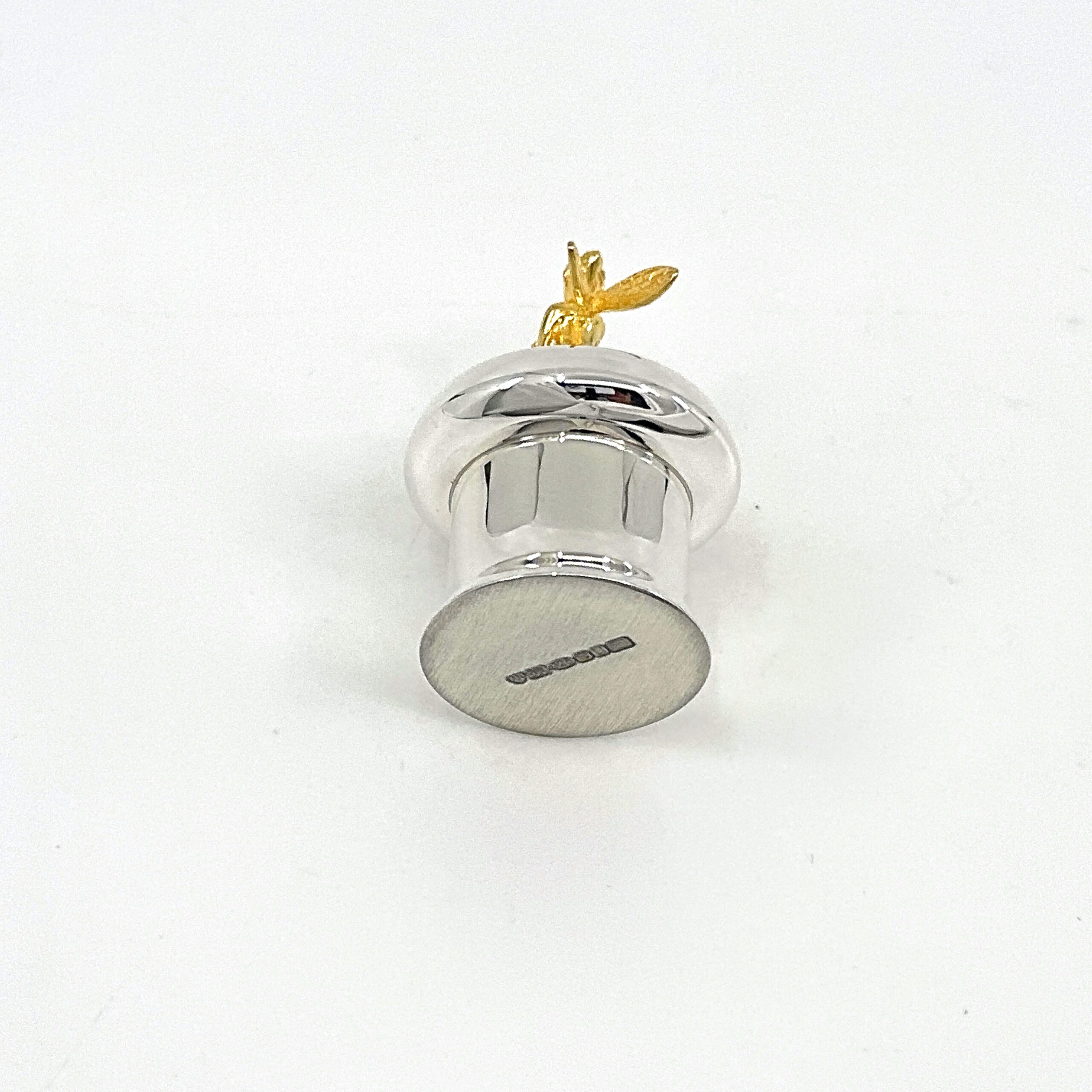 GT2294 (3) Tooth Fairy Box With Gold Plated Fairy Detail Finished In 925 English Hallmarked Sterling Silver