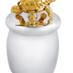 Tooth Fairy Box With Gold Plated Moving Turtle Finished In 925 English Hallmarked Sterling Silver 1 Tooth Fairy Box With Gold Plated Moving Turtle Finished In 925 English Hallmarked Sterling Silver