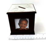 Toy Motif Money Box With Photo Frame And Mahogany Finish Finished In 925 English Hallmarked Sterling Silver 2 Toy Motif Money Box With Photo Frame And Mahogany Finish Finished In 925 English Hallmarked Sterling Silver