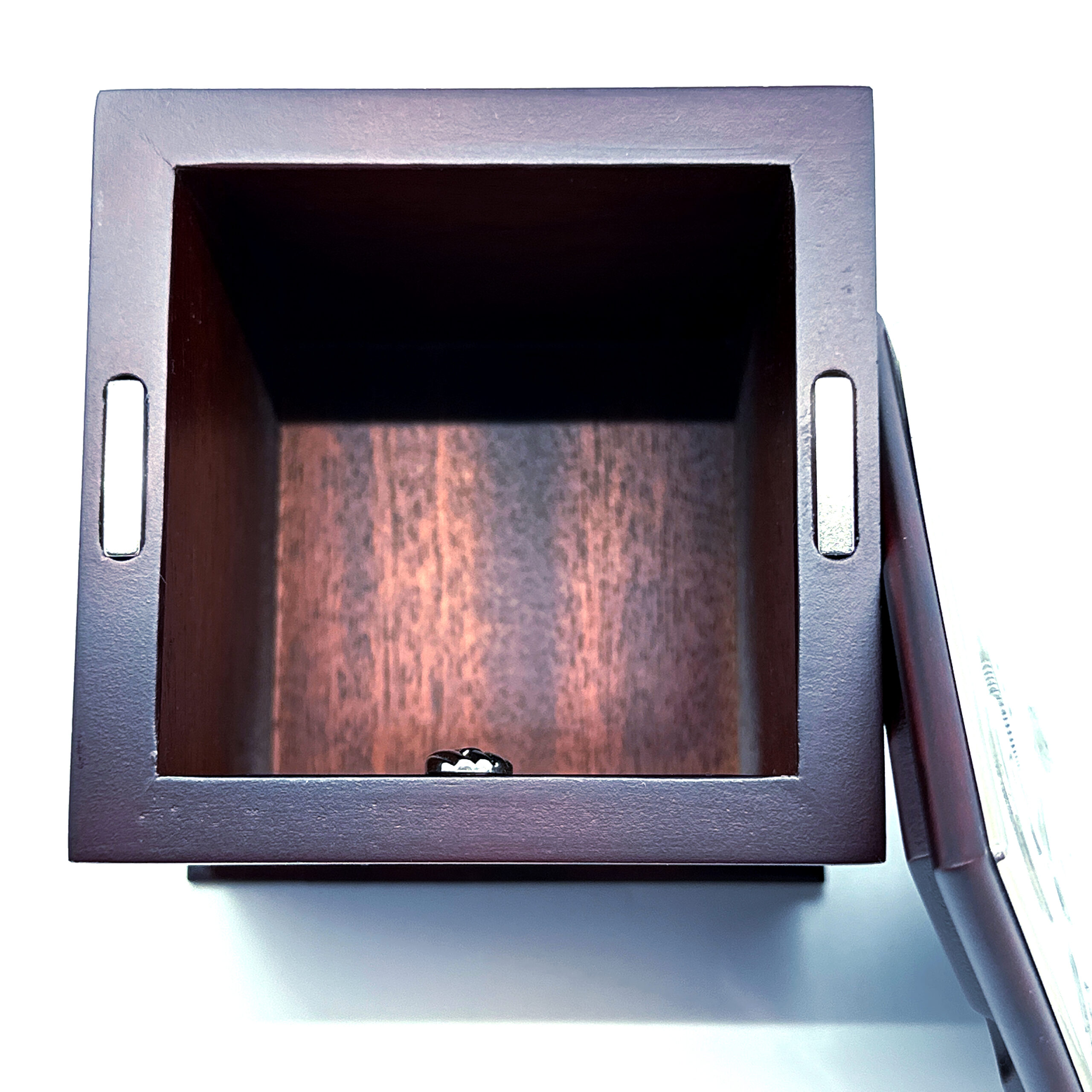 GT37 (1) Toy Motif Money Box With Photo Frame And Mahogany Finish Finished In 925 English Hallmarked Sterling Silver