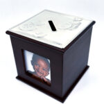 Toy Motif Money Box With Photo Frame And Mahogany Finish Finished In 925 English Hallmarked Sterling Silver 6 Toy Motif Money Box With Photo Frame And Mahogany Finish Finished In 925 English Hallmarked Sterling Silver