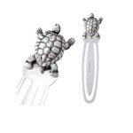 Turtle Bookmark With Moving Articulated Detail Finished In 925 English Hallmarked Sterling Silver