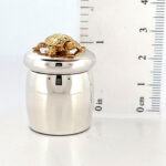 Tooth Fairy Box With Gold Plated Moving Turtle Finished In 925 English Hallmarked Sterling Silver 2 Tooth Fairy Box With Gold Plated Moving Turtle Finished In 925 English Hallmarked Sterling Silver