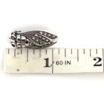 Beetle Pin Brooch Victorian Style With Marcasite And Amethyst Finished In 925 English Hallmarked Sterling Silver