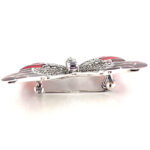 Butterfly Brooch Art Nouveau Style With Amethyst Enamel And Marcasite Finished In 925 English Hallmarked Sterling Silver 6 Butterfly Brooch Art Nouveau Style With Amethyst Enamel And Marcasite Finished In 925 English Hallmarked Sterling Silver