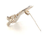 Butterfly Brooch With Blue Crushed Opal Resin, finished in 925 English Hallmarked Sterling Silver