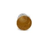 Cat Thimble Victorian Style Finished In 925 English Hallmarked Sterling Silver