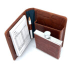 Croco Leather Golf Score Card and Flask Wallet Ari D Norman 5 Croco Leather Golf Score Card and Flask Wallet Ari D Norman