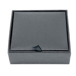 Cufflinks And Dress Shirt Stud Set With Onyx, finished in 925 English Hallmarked Sterling Silver