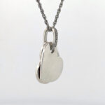 Double Heart Necklace With Red Enamel And Marcasite Finished In 925 English Hallmarked Sterling Silver