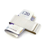 Double Sided Ribbed Money Clip Finished In 925 English Hallmarked Sterling Silver