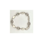 Art Deco Style Bracelet Set With Black Onyx Green Agate and Marcasite Finished in 925 English Hallmarked Sterling Silver