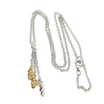 Necklace With Gold Plating And Cubic Zirconia Finished In 925 English Hallmarked Sterling Silver