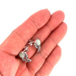 Victorian Style Stud Earrings With Jade And Marcasite Detail Finished In 925 English Hallmarked Sterling Silver