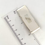 Engine Turned Money Clip Finished In 925 English Hallmarked Sterling Silver