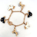 Equestrian Charm Bracelet With Enamel | Gold Plated
