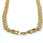 Floral Choker Necklace With Sparkling Czech Crystals | Gold Plated 5 Floral Choker Necklace With Sparkling Czech Crystals | Gold Plated