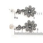 Victorian Style Floral Drop Earrings With Marcasite And Pearl Detail Finished In 925 English Hallmarked Sterling Silver