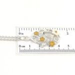Floral Necklace With Gold Plating And Mother Of Pearl | 925 Sterling Silver