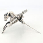 Galloping Horse Brooch, finished in 925 English Hallmarked Sterling Silver 5 Galloping Horse Brooch, finished in 925 English Hallmarked Sterling Silver