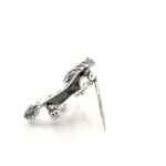 Galloping Horse Brooch, finished in 925 English Hallmarked Sterling Silver