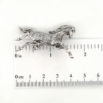 Galloping Horse Brooch, finished in 925 English Hallmarked Sterling Silver 2 Galloping Horse Brooch, finished in 925 English Hallmarked Sterling Silver