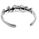 Galloping Horses Bangle, finished in 925 English Hallmarked Sterling Silver
