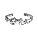 Galloping Horses Bangle, finished in 925 English Hallmarked Sterling Silver