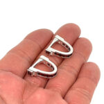 Garnet Wrap Around Cufflinks Set With Garnet In 925 English Hallmarked Sterling Silver