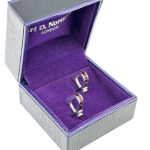 Garnet Wrap Around Cufflinks Set With Garnet In 925 English Hallmarked Sterling Silver