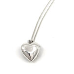 Heart Pendant Set With Mother Of Pearl, Finished In 925 English Hallmarked Sterling Silver