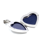 High Polished Heart Locket On Curb Chain, Finished In 925 English Hallmarked Sterling Silver 6 High Polished Heart Locket On Curb Chain, Finished In 925 English Hallmarked Sterling Silver