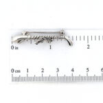 Horse Head On Riding Crop Brooch, finished in 925 English Hallmarked Sterling Silver