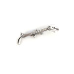Horse Head On Riding Crop Brooch, finished in 925 English Hallmarked Sterling Silver