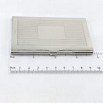 Line Design Card Case Finished In 925 English Hallmarked Sterling Silver